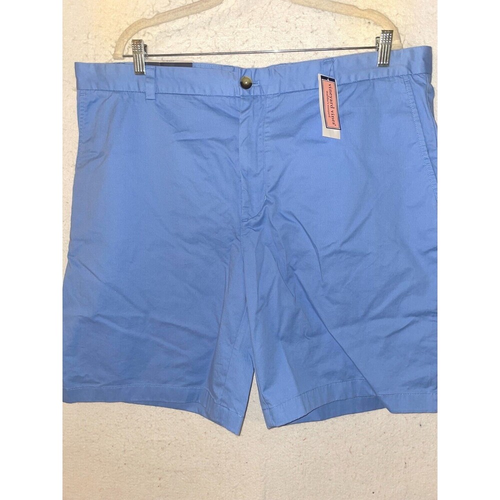 Vineyard Vines Mens 9” Stretch Breaker Solid Shorts Bayside Blue Logo NWT 42